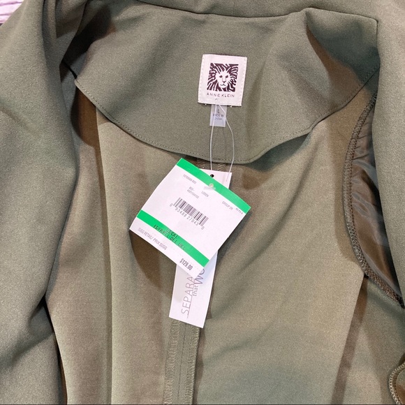 Anne Klein open long cardigan olive NWT - Picture 8 of 8